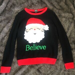 Black and Red Santa Sweater
